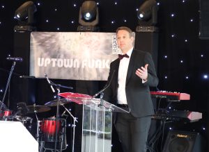 Chris Chown speaking at the BRG awards